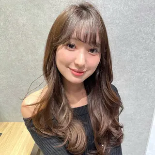 ロング ハイトーン/ピンク 🎀山岸 沙弥香のヘアスタイル