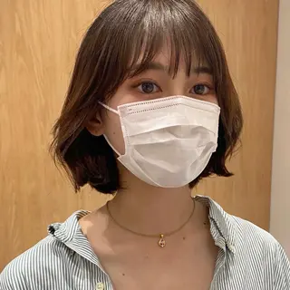 ショート カラー パーマ 小野寺瑞希 /最小顔カットのヘアスタイル