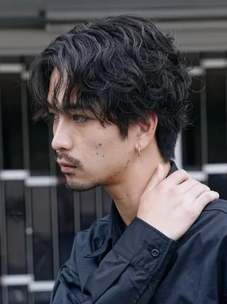 パーマ メンズ 原宿 フェザーパーマ fifth イノウエのヘアスタイル