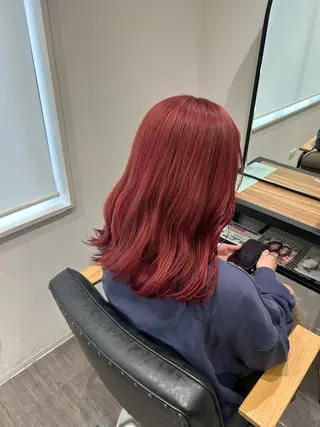 ミディアム カラー ヘアアレンジ cocotte 💟草間紫音💟のヘアスタイル