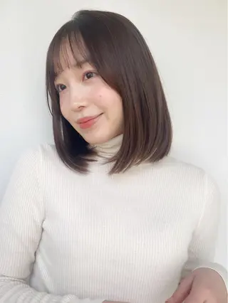 ミディアム 飯田橋神楽坂＊個室 髪質改善hitomiのヘアスタイル