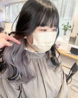 ロング カラー JIL BLAN 京都所属・RU RIのヘアスタイル