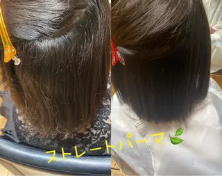 ミディアム パーマ コテ巻き風パーマ✨ かつみのヘアスタイル