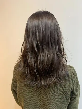 ミディアム カラー パーマ CEINE+ officialのヘアスタイル