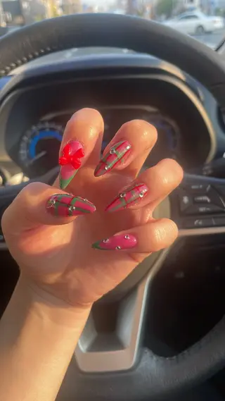 ネイル 33nail✴️栄 スミレ❇️Gel-xのネイルデザイン