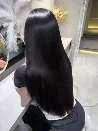 ロング カラー Qin shaire salon 原宿店所属・髪質改善/透明感カラ ー/Atsukoのヘアスタイル