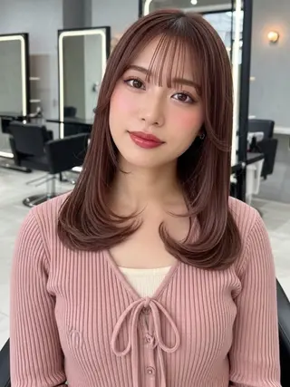 ミディアム 似合わせボブ✖️ 韓国レイヤー✨小関のヘアスタイル