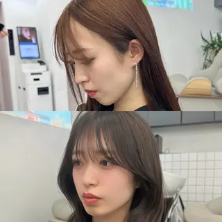 ショート ショートヘア くすみカラー、大場猛のヘアスタイル