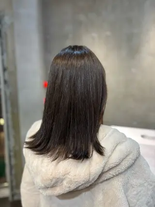 セミロング 関口然 【暖色/寒色カラー】のヘアスタイル