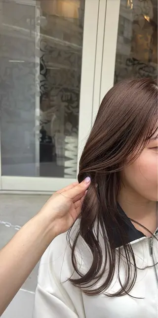 ロング カラー 【梅田カラーモデル】 ミコのヘアスタイル