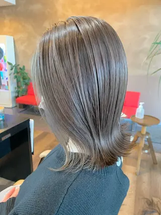 ミディアム カラー 【艶カラー】 STYLE 和泉俊希のヘアスタイル