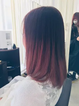 ミディアム カラー 阿久津 泰幸のヘアスタイル