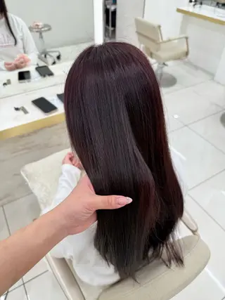 ロング カラー ベージュ/グレージュ /透明感カラー/バレのヘアスタイル
