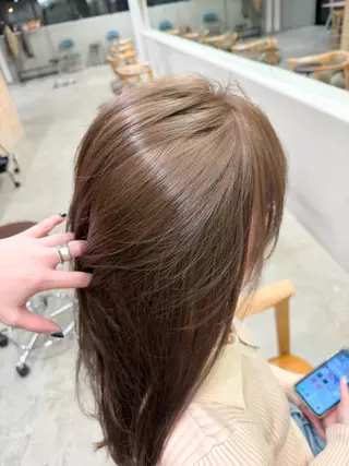 ミディアム カラー ヘアアレンジ ミニボブ/ブリーチ 🌈MISATOのヘアスタイル