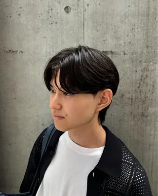 ショート パーマ メンズ カルマパーマ韓国ヘア shiryuのヘアスタイル