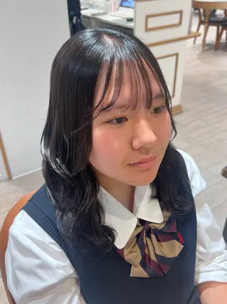 ミディアム カラー ୨୧color୨୧ ちひろのヘアスタイル