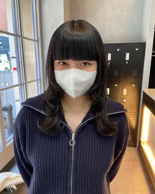 セミロング カラー amie 水戸所属・レイヤー💧艶髪 💧Syotaのヘアスタイル