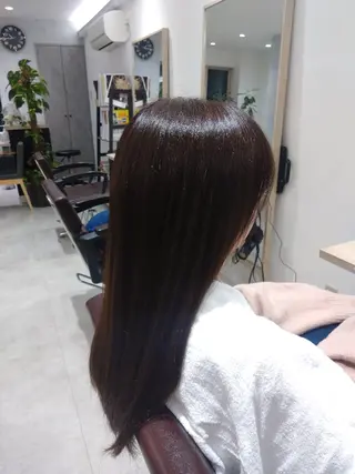 カラー ロング 中山 樹のヘアスタイル