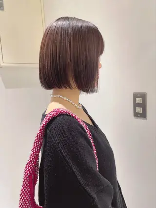 ショート 🍓mito/ デザインカラー🍓のヘアスタイル