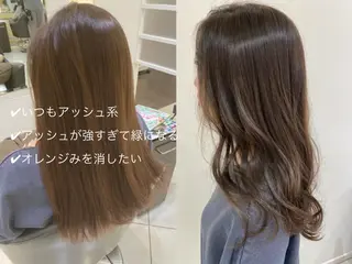 ロング カラー ヘアアレンジ マツエク・マツパ 💎耳ツボジュエリー ×銀座美容室💎のヘアスタイル