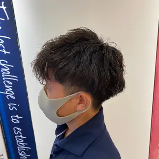 ショート パーマ メンズ 橋本 琉磨のヘアスタイル