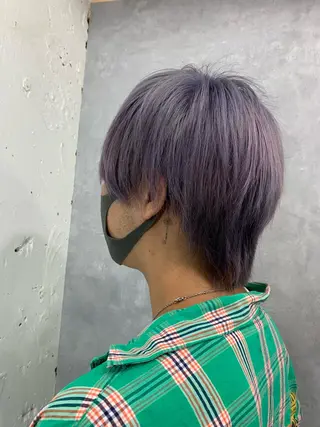 ショート カラー メンズ charme溝の口所属・チバ ヒロトのヘアスタイル