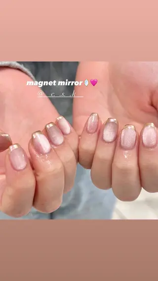 ネイル 🎀チーク/ちゅるん 🫧chisa🎀のネイルデザイン