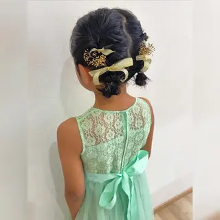 ショート お子様と美容室🧸 HidamaRi絢菜のヘアスタイル