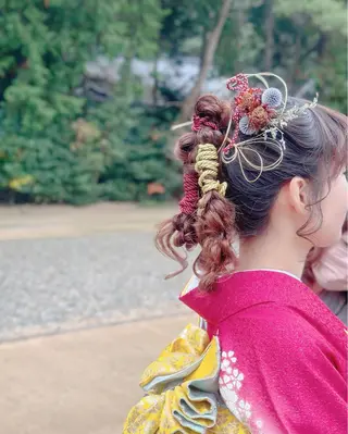 ロング ヘアアレンジ GRANLUSSO 〜グランルッソ駅前店所属・木口 嘉美のヘアスタイル