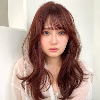 ロング カラー 暖色レイヤー 🥀REIRIのヘアスタイル