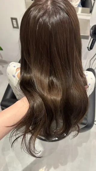 セミロング カラー 艶感×抜け感hair /ReLit 正源のヘアスタイル