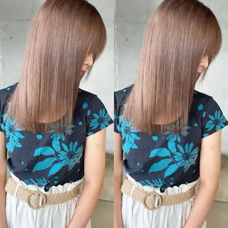 セミロング カラー ⭐️横浜ブリーチ特化 美容師 堤涼⭐️のヘアスタイル