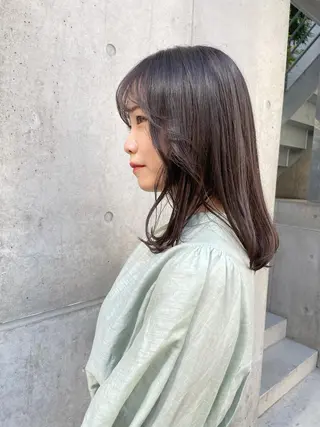 セミロング カラー ツヤ美髪💐 髪質改善/高山愛来のヘアスタイル