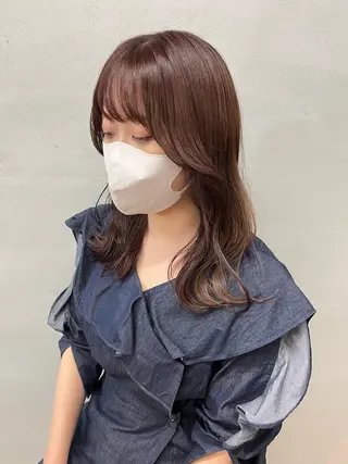 ミディアム カラー 女性リピ90%🍨 🩷佐藤みずきのヘアスタイル
