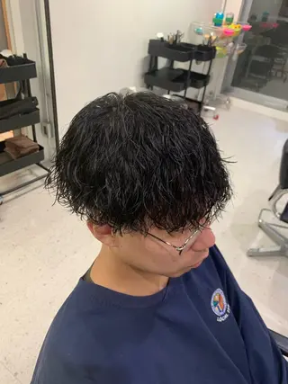 パーマ メンズ 横浜メンズマッシュ カット/ショウゴのヘアスタイル