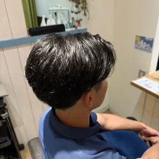 ショート パーマ メンズ キッズ 奈良天理 mihoのヘアスタイル