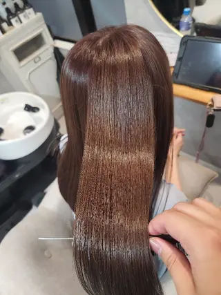 ロング 小松 航大のヘアスタイル