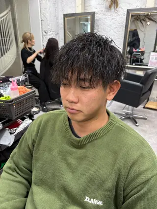 パーマ メンズ 笹江 瑞穂のヘアスタイル