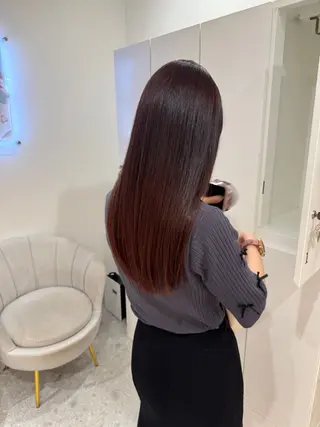 セミロング カラー Lond Bloom所属・🎀はるか ブリーチ なしダブルカラー🎀のヘアスタイル