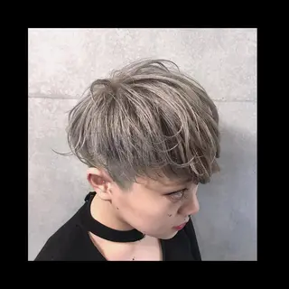 ショート 及川シゲル 髪質改善講師のヘアスタイル