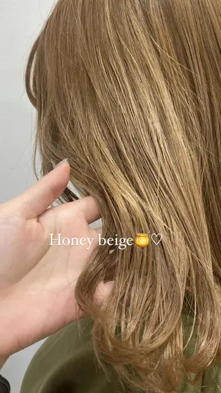 ミディアム カラー 韓国レイヤー×モテ髪 /MITSUKI🤍のヘアスタイル