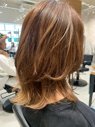 セミロング 大木 華のヘアスタイル