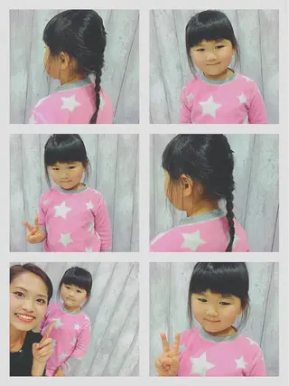 ロング ヘアアレンジ キッズ boutique misakiのヘアスタイル