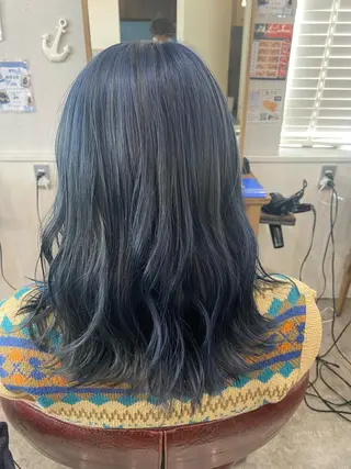 ロング カラー ヘアアレンジ new.本川越店所属・くせ毛多毛特化 高橋　淳のヘアスタイル