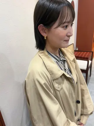ショート カラー rena ✶伏見/顔周りカットのヘアスタイル