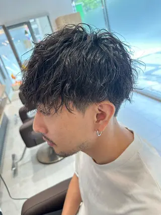 ショート パーマ メンズ 💈メンズ特化 美容師サキ💈のヘアスタイル