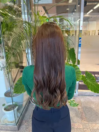 ロング カラー 晶/艶髪カラー /トリートメントのヘアスタイル