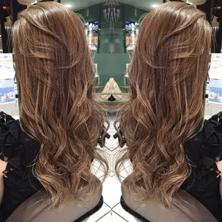 ロング カラー シールエクステ⭐️ オオミタクヤのヘアスタイル