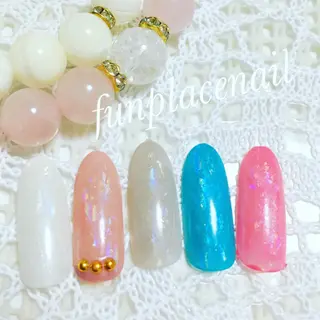 ショート ミディアム セミロング ロング カラー パーマ ヘアアレンジ メンズ キッズ ネイル まつエク nail salon&school felice所属・フェリーチェ瑞江店 新山のネイルデザイン