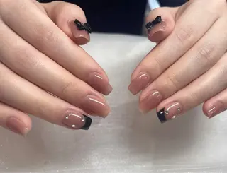 ネイル Kaka_ パラジェル、長さだしのネイルデザイン